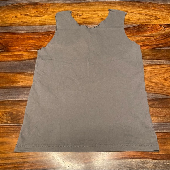 Skeleton Muscle Tank  Ancient Text Language Graphic Ribcage Cutoff Sleeve L/XL - Picture 3 of 8